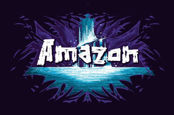 Amazon Font: A Handmade Display Typeface for Digital Brands