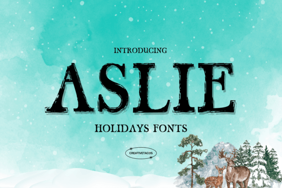 Aslie: A Timeless Brush Font for Holiday Branding