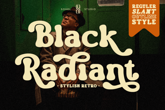 Black Radiant: A Retro Display Serif Font for Elegant Digital Branding