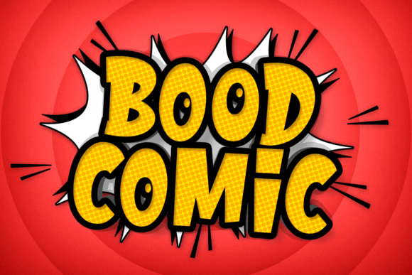 Bood Comic: A Playful Display Font for Joyful Editorial Design