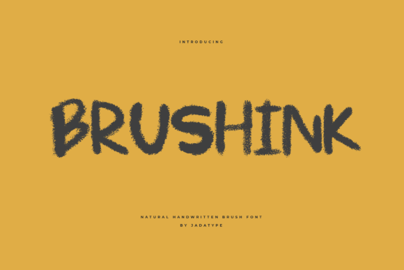 Brushink: A Handwritten Display Font for Scroll-Stopping Branding