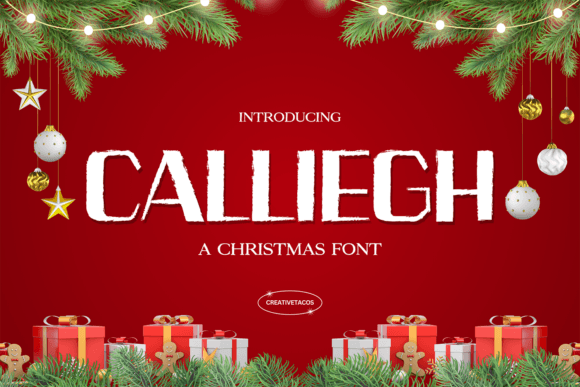 Calliegh: A Playful Display Font for Holiday Campaigns