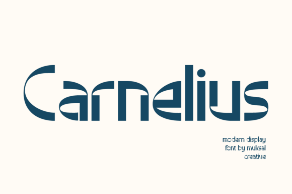 Carnelius Display Font for Editorial Charm
