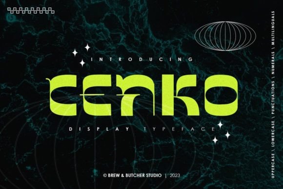Cenko: A Display Font with Balanced Imperfection