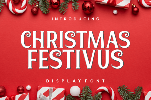 Christmas Festivus Font for Festive Campaign Design