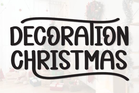 Decoration Christmas Font for Festive Brand Campaigns