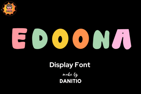 Edoona: A Cute Display Font for Playful Branding