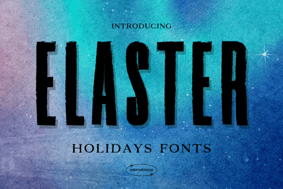 Elaster Holidays Font: A Professional Brush Font for Campaign Creators