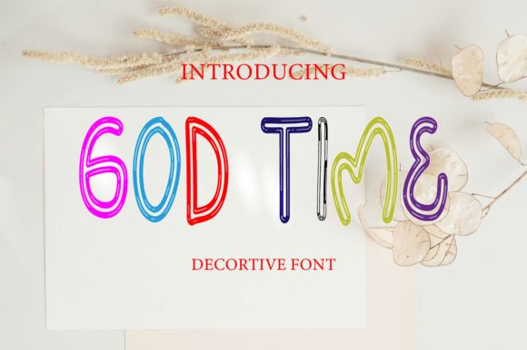 Enhance Your Brand with God Time Display Font