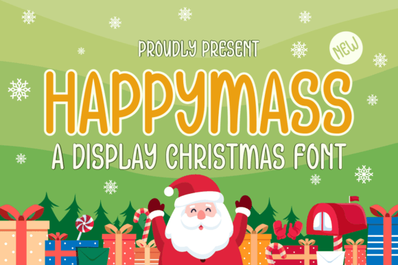 Happymass: A Festive Display Font for Editorial Content