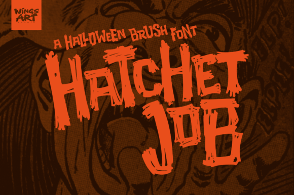 Hatchet Job: A Vintage Horror Brush Font for Editorial Impact