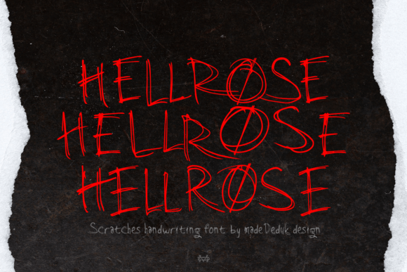 Hellrose Font: A Hand-Drawn Display Typeface for Authentic Branding