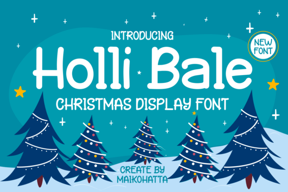 Holly Bale Christmas Font for Handmade Creators