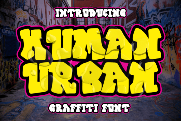 Human Urban: The Bold Graffiti Font for Edgy Branding