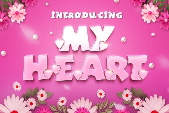 My Heart Bold Font: A Playful Display Typeface for Editorial Design