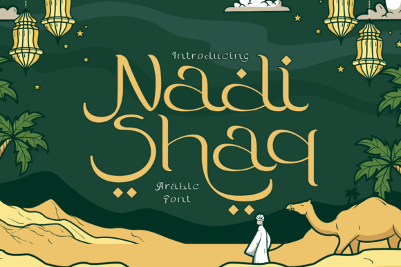 Nadishaq: A Captivating Arabic-Inspired Display Font for Brand Elegance