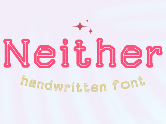 Neither Font: A Cute and Charming Display Font for Small Business Branding