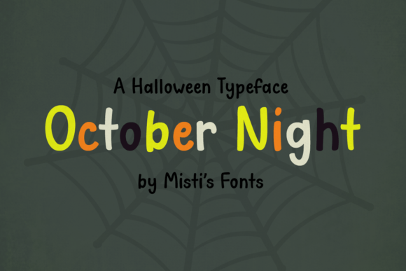 October Night Font for Halloween Campaigns