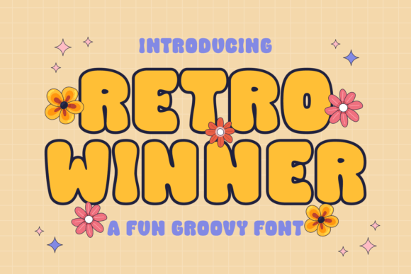 Retro Winner: A Chubby, Joyful Retro Display Font