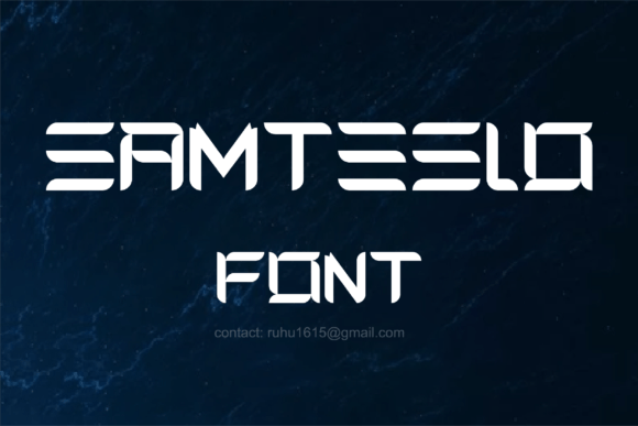 Samteslo: A Bold Industrial Display Font for Editorial Impact