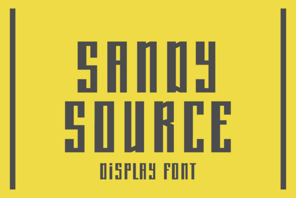 Sandy Source: Bold All-Caps Display Font for Small Business Branding