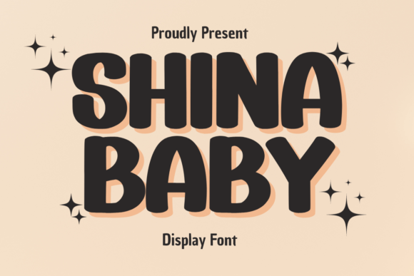 Shina Baby Font: Fun, Quirky Display Fonts for Small Business Branding