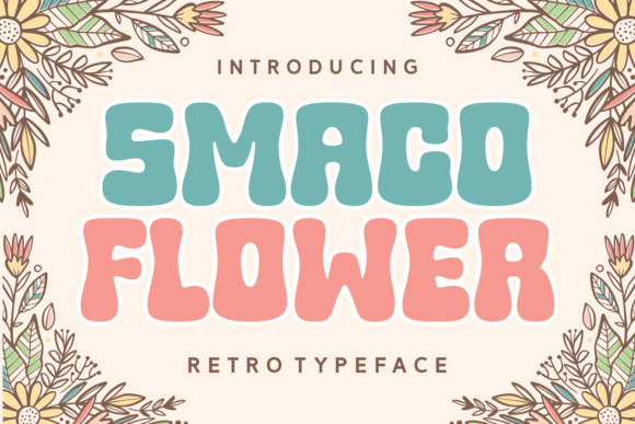 Smaco Flower Display Font for Joyful Craft Projects