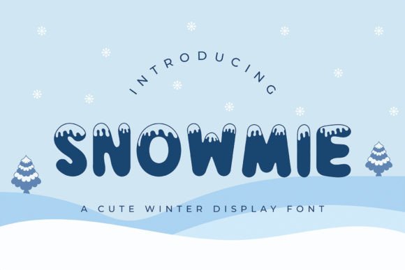 Snowmie: A Playful Winter Display Font for Holiday Branding