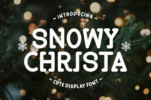 Snowy Christa Display Font for Holiday Campaigns
