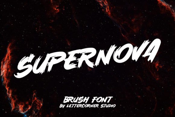 Supernova: The Modern Brush Font for Bold Brand Identity