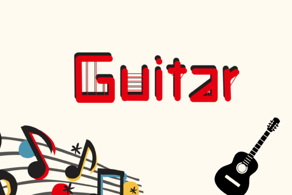 The Guitar Font for Powerful Marketing Visuals